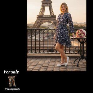 Ulla Johnson ALISSA ruffled floral print GARDEN GEORGETTE DRESS NWOT